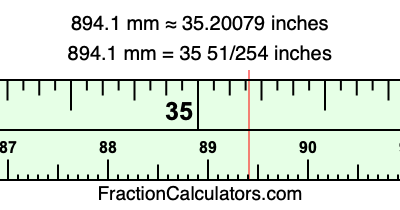 894.1 mm in inches