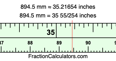 894.5 mm in inches