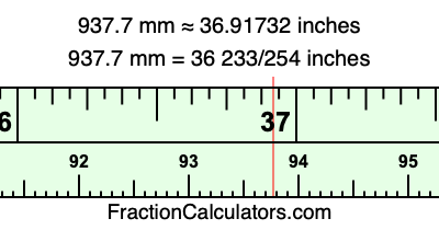 937.7 mm in inches