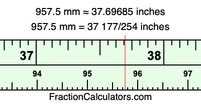 957.5 mm in inches