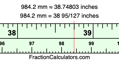 984.2 mm in inches