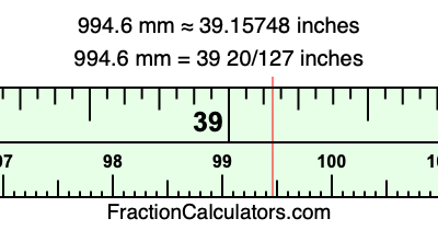 994.6 mm in inches