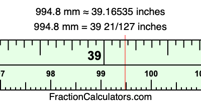 994.8 mm in inches