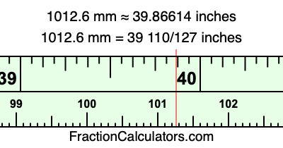 1012.6 mm in inches