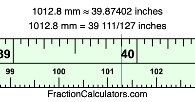1012.8 mm in inches