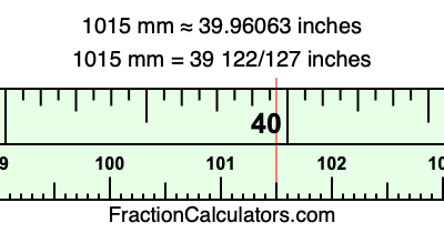 1015 mm in inches