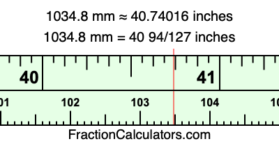 1034.8 mm in inches