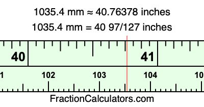 1035.4 mm in inches
