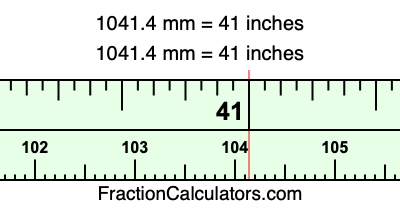 1041.4 mm in inches