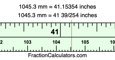 1045.3 mm in inches