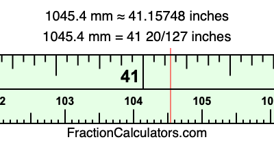 1045.4 mm in inches