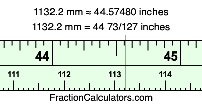 1132.2 mm in inches