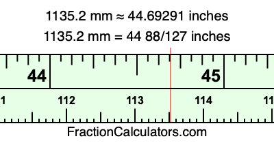 1135.2 mm in inches