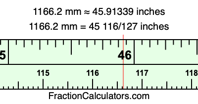1166.2 mm in inches