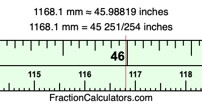 1168.1 mm in inches