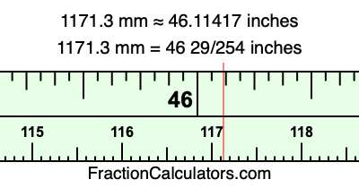 1171.3 mm in inches