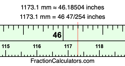 1173.1 mm in inches