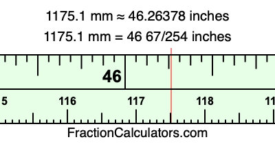 1175.1 mm in inches