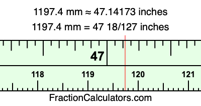 1197.4 mm in inches