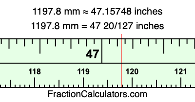 1197.8 mm in inches