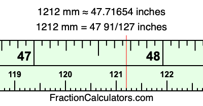 1212 mm in inches