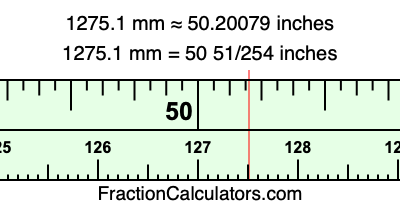 1275.1 mm in inches