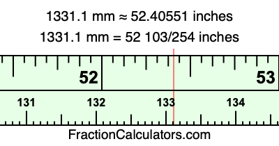 1331.1 mm in inches