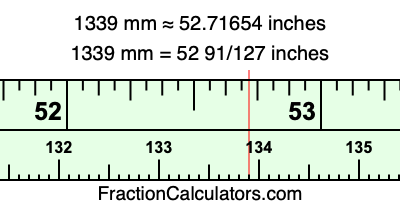 1339 mm in inches