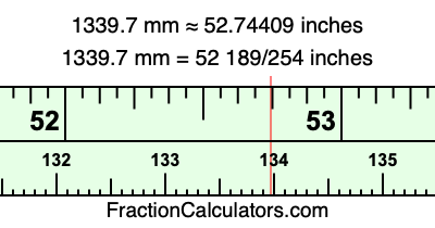 1339.7 mm in inches