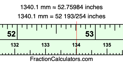 1340.1 mm in inches