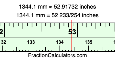 1344.1 mm in inches