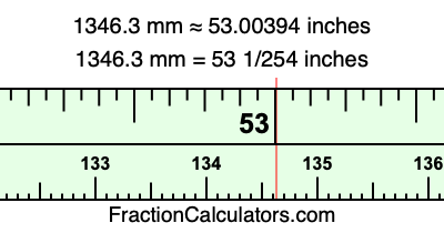 1346.3 mm in inches