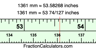 1361 mm in inches