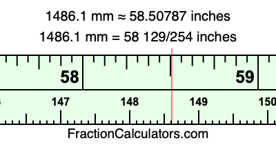 1486.1 mm in inches