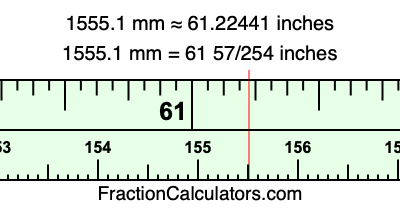 1555.1 mm in inches