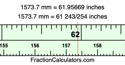 1573.7 mm in inches