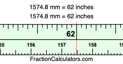 1574.8 mm in inches