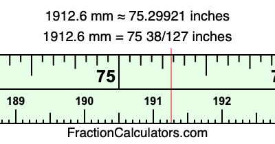 1912.6 mm in inches