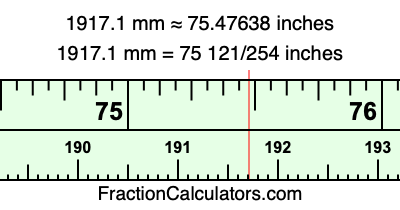 1917.1 mm in inches