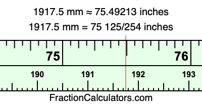 1917.5 mm in inches