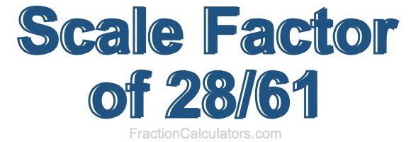 Scale Factor of 28/61