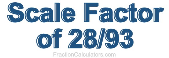 Scale Factor of 28/93