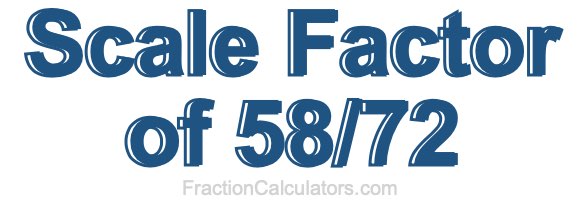 Scale Factor of 58/72