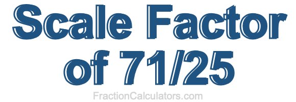 Scale Factor of 71/25
