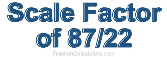 Scale Factor of 87/22
