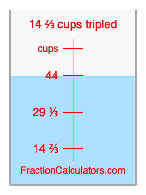 14 2/3 cups tripled illustration