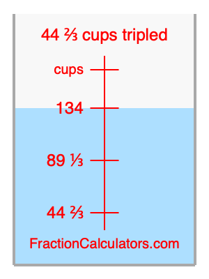 44 2/3 cups tripled illustration